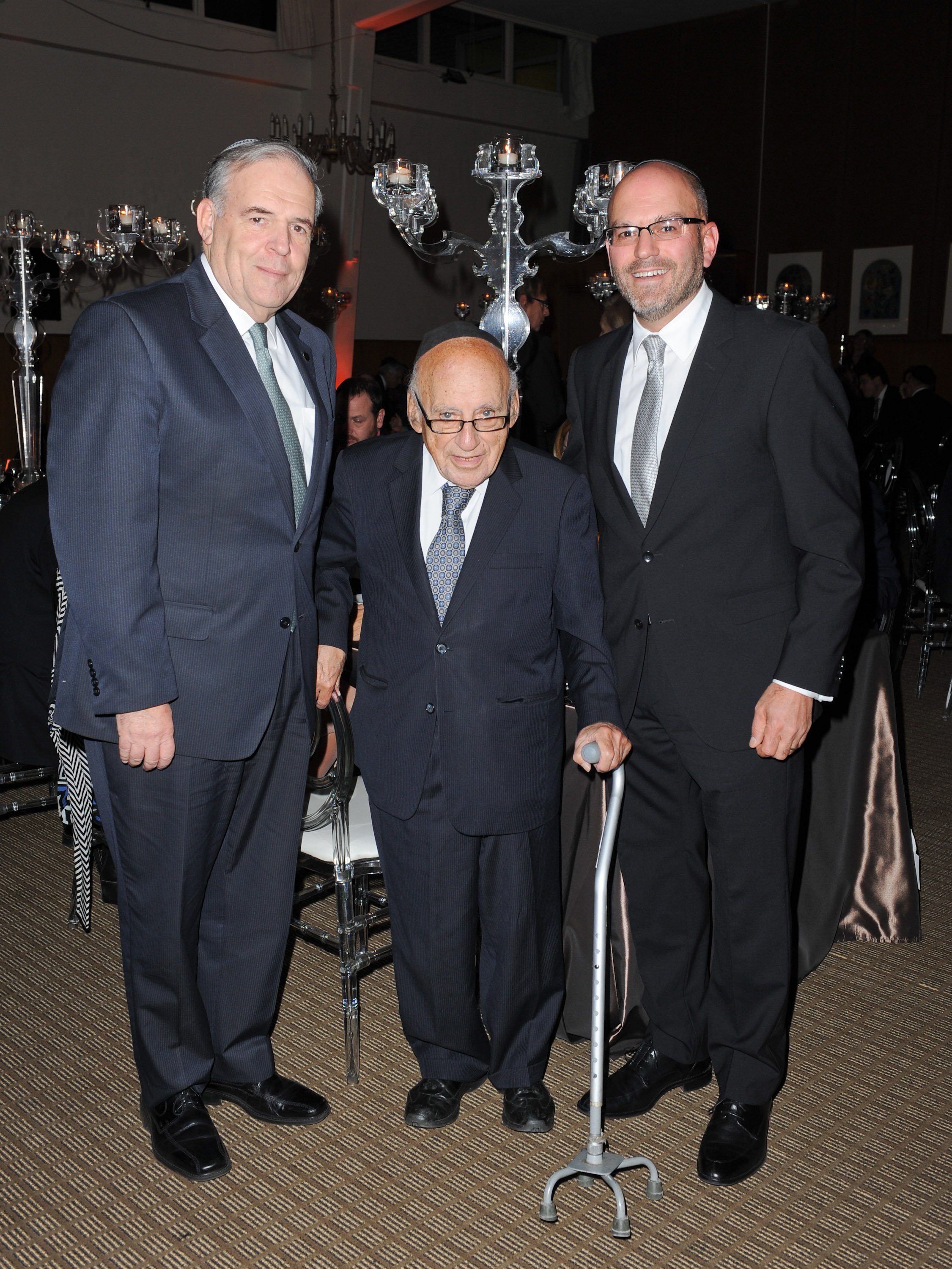 (left to right)Shaare Zedek's General Director, Professor Jonathan Halevy, Kurt Rothschild and David Smith, President of The Canadian Shaare Zedek Hospital Foundation